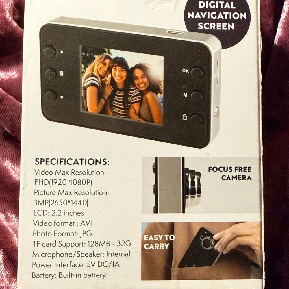 UP-TECH Black Digital Camera